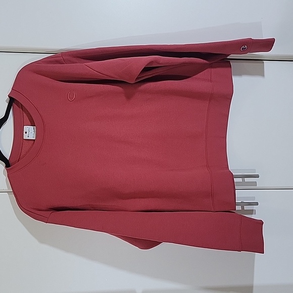Champion Powerblend Crewneck Sweatshirt Pink Pullover Athletic Women's L - Picture 1 of 8